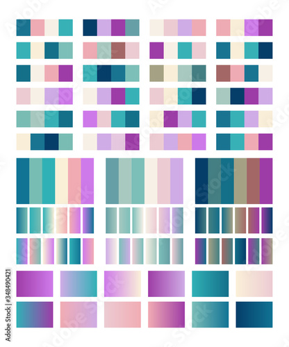 Cold Color Palette Swatches Design