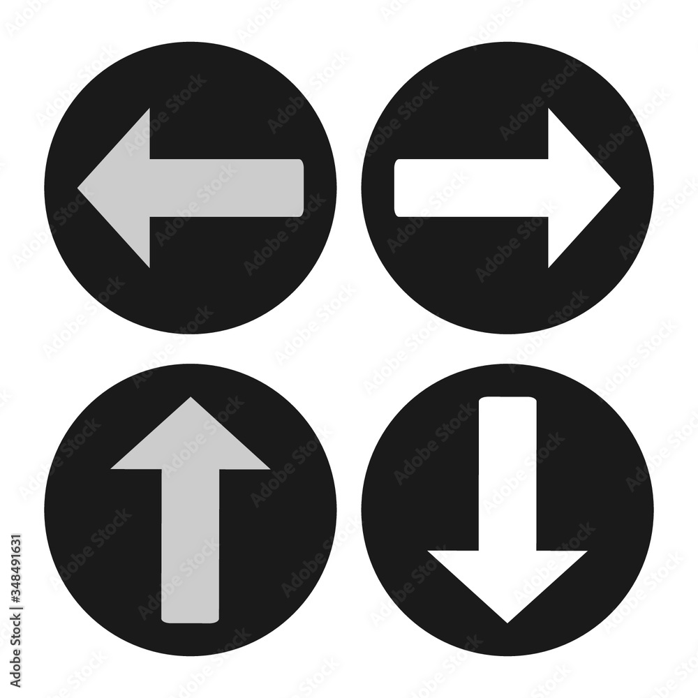 Arrow icon set Arrow icon set