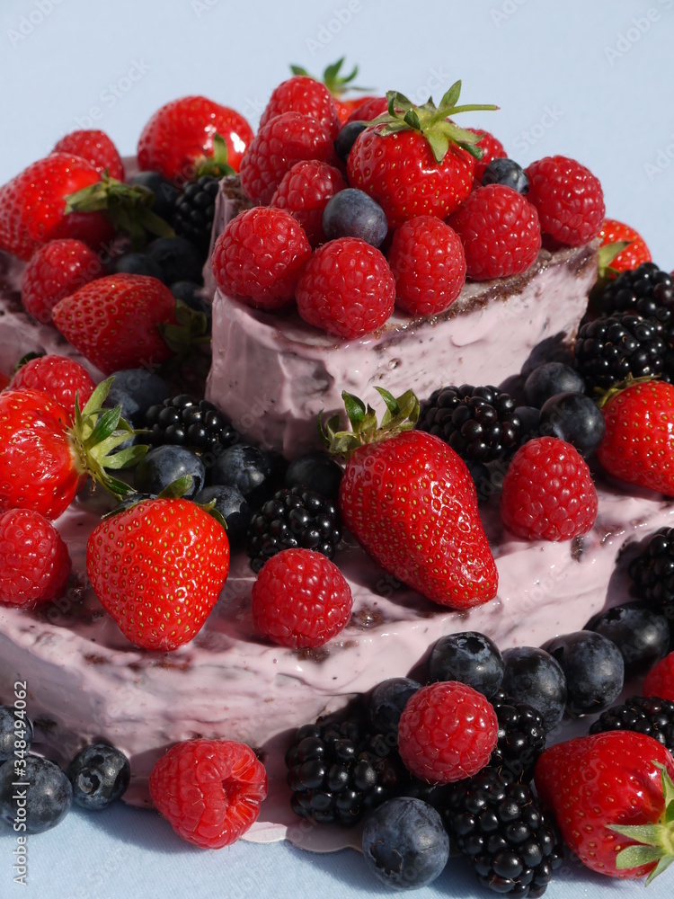 Fototapeta premium Die Waldfrucht-Torte