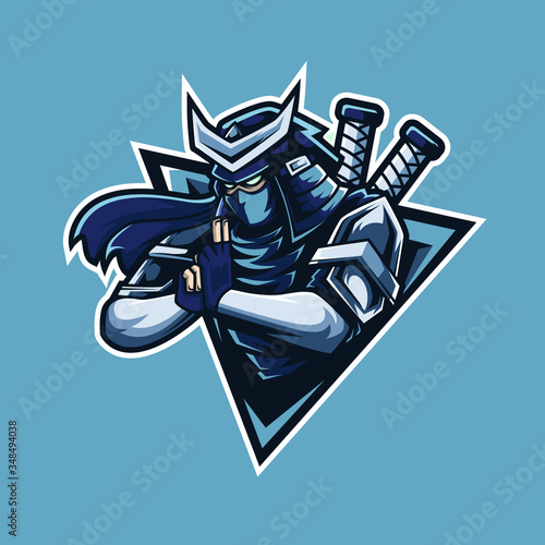 Ninja Warior Illustration Logo