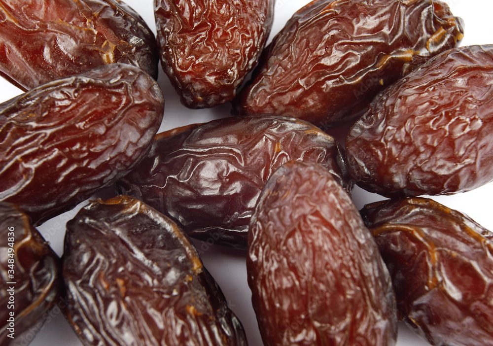 Dried dates (fruits of date palm Phoenix dactylifera). Dried dates (fruits of date palm Phoenix dactylifera).