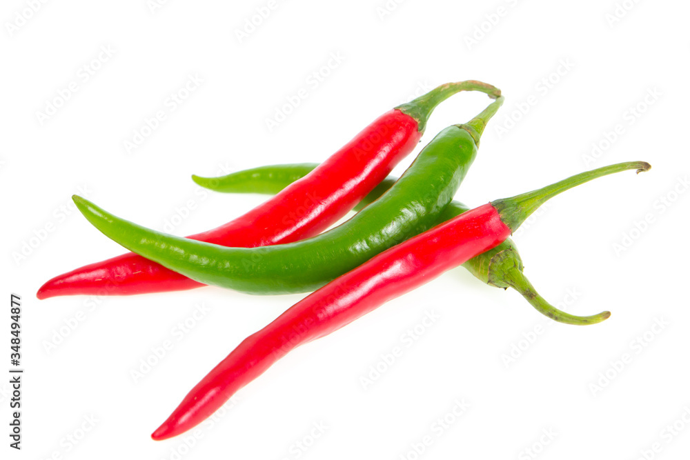 chilli isolated on white chilli isolated on white