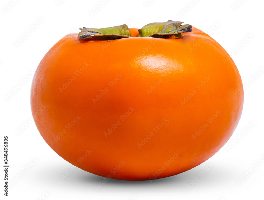 persimmon fruit isolated on white background persimmon fruit isolated on white background