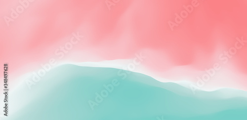 Abstract background with dynamic effect. Creative design with vibrant gradients. 3D vector Illustration.