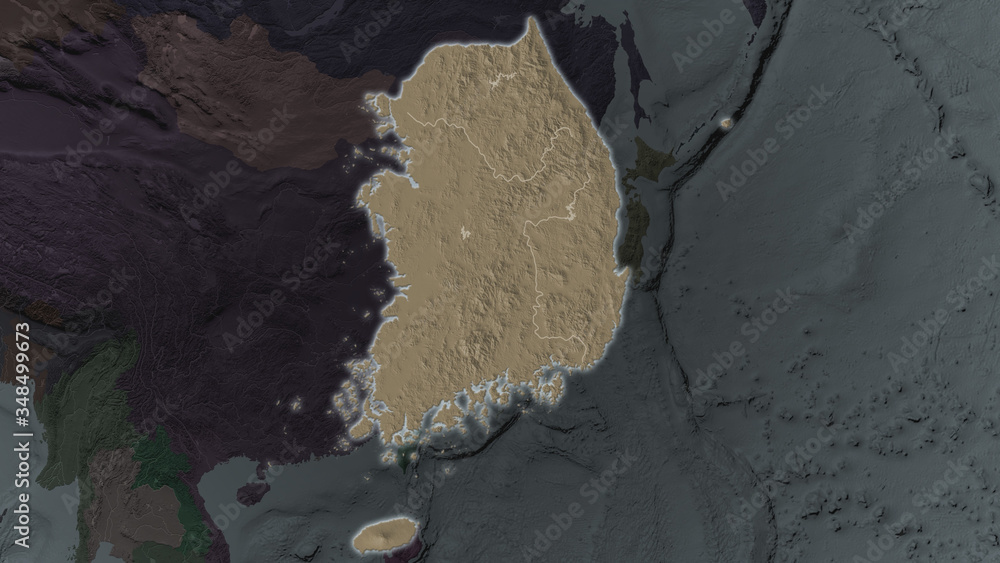 South Korea. Administrative South Korea. Administrative