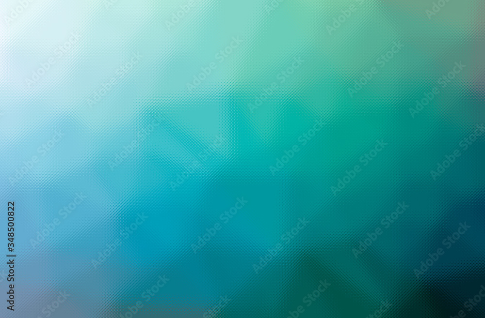 Fototapeta premium Abstract illustration of blue and green through the tiny glass background