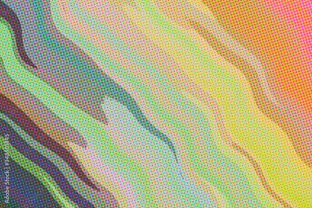 Green and red waves with Dots abstract paint background. Green and red waves with Dots abstract paint background.