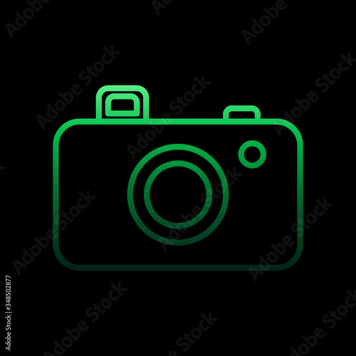 camera line nolan icon. Simple thin line, outline vector of camping icons for ui and ux, website or mobile application