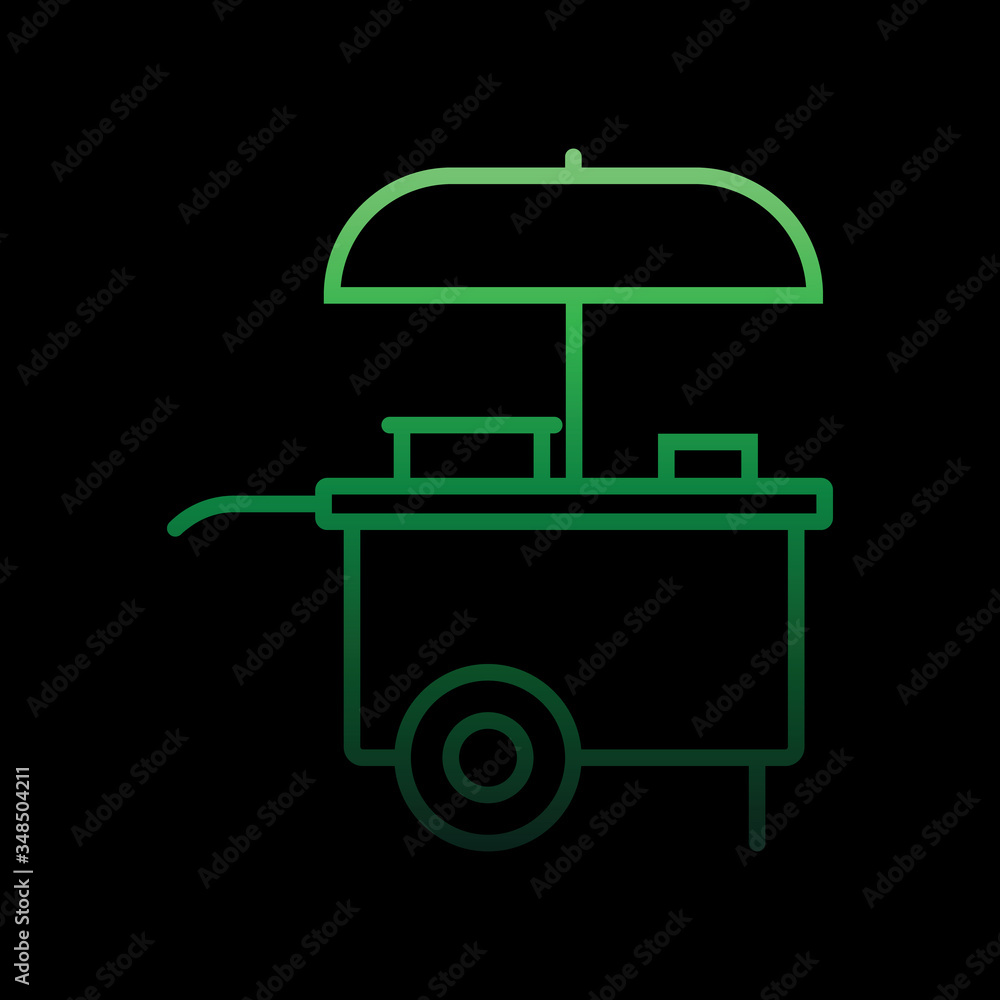 food stand nolan icon. Simple thin line, outline vector of Carnival and amusement icons for ui and ux, website or mobile application food stand nolan icon. Simple thin line, outline vector of Carnival and amusement icons for ui and ux, website or mobile application