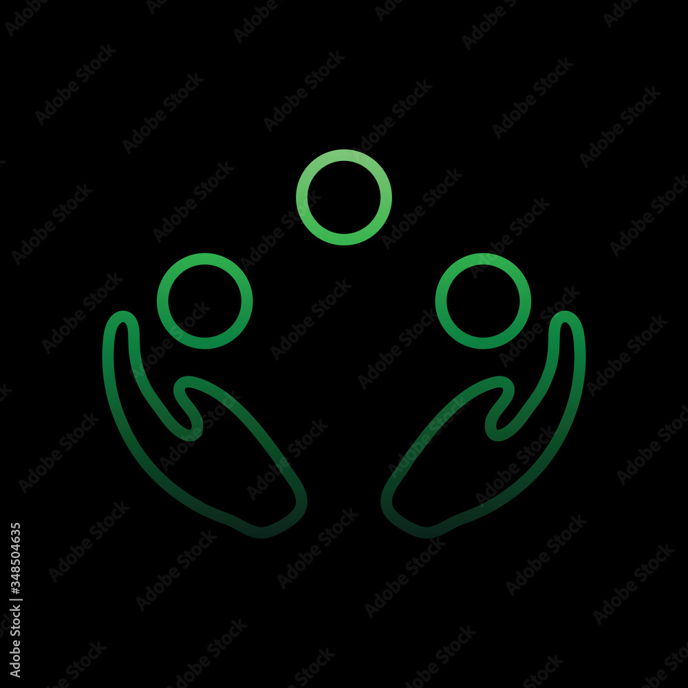 juggling, balls nolan icon. Simple thin line, outline vector of Carnival and amusement icons for ui and ux, website or mobile application juggling, balls nolan icon. Simple thin line, outline vector of Carnival and amusement icons for ui and ux, website or mobile application