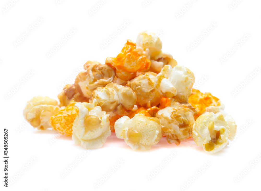 Popcorn isolated on white background Popcorn isolated on white background