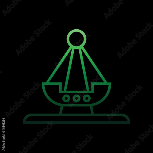 swing boat nolan icon. Simple thin line, outline vector of Carnival and amusement icons for ui and ux, website or mobile application