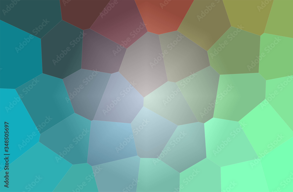Abstract illustration of blue, red and yellow triangle polygon giant hexagon background. Abstract illustration of blue, red and yellow triangle polygon giant hexagon background.