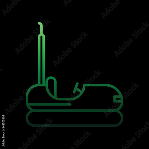 dodgem nolan icon. Simple thin line, outline vector of Carnival and amusement icons for ui and ux, website or mobile application