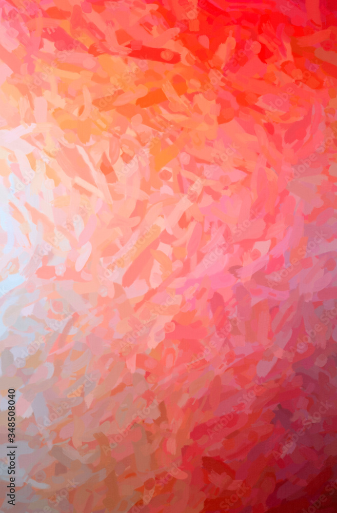 Fototapeta premium Abstract illustration of red Impressionist Impasto background