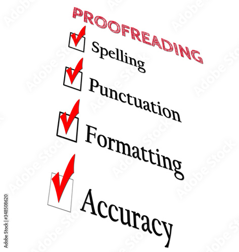 Wallpaper Mural Proofreading written on white background with check boxes Torontodigital.ca