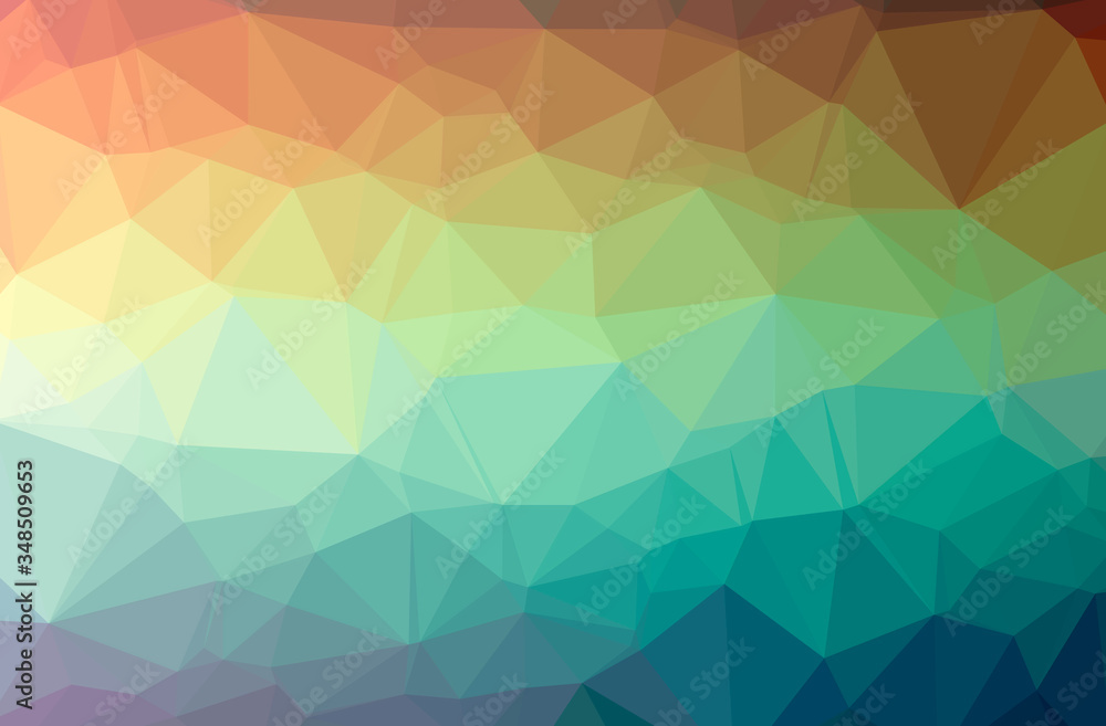 Illustration of abstract Green, Orange horizontal low poly background. Beautiful polygon design pattern. Illustration of abstract Green, Orange horizontal low poly background. Beautiful polygon design pattern.