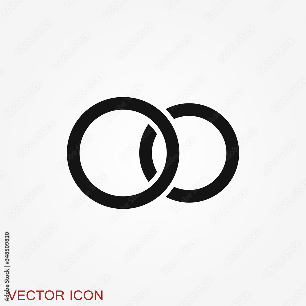Ring icon, engagement and wedding ring. Vector illustration Ring icon, engagement and wedding ring. Vector illustration