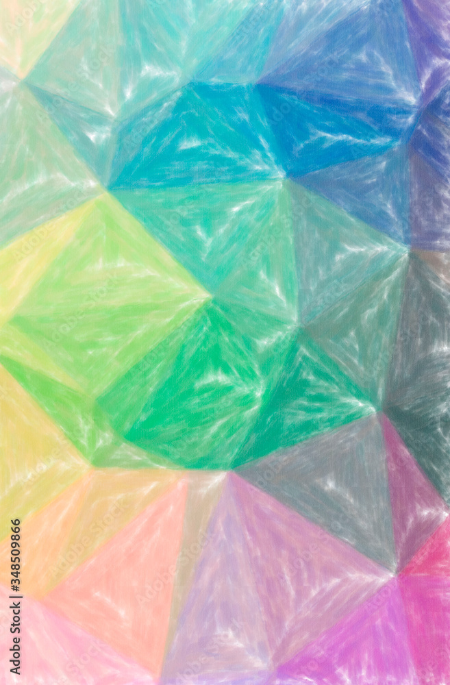 Abstract illustration of blue, red, green and yellow Low Coverage Pastel background Abstract illustration of blue, red, green and yellow Low Coverage Pastel background