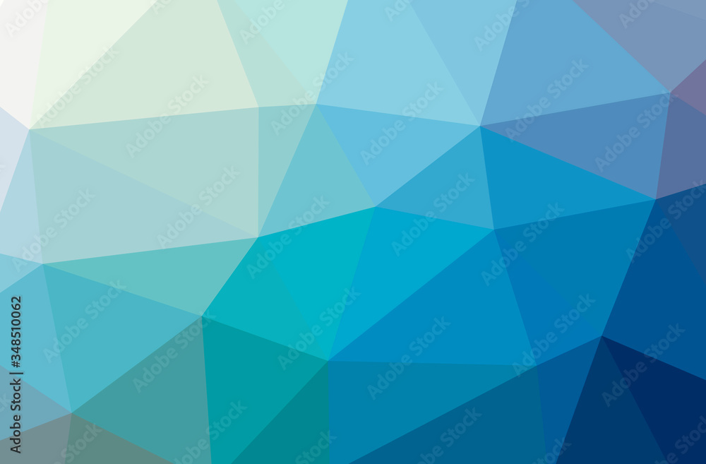 Obraz premium Illustration of abstract Blue And Green horizontal low poly background. Beautiful polygon design pattern.