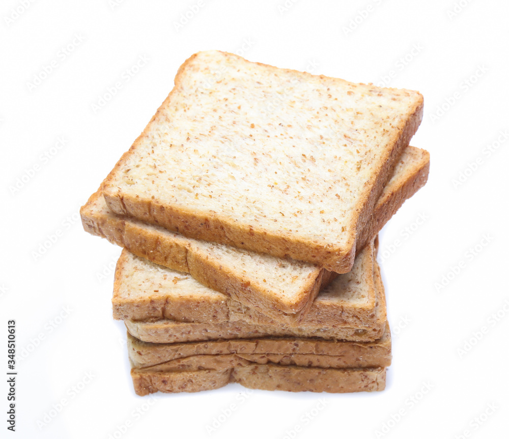 sliced bread isolated on white background sliced bread isolated on white background