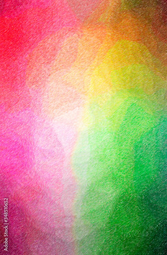 Abstract illustration of green, pink, purple, red Color Pencil High Coverage background © sharafmaksumov