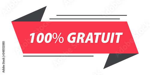 100% gratuit bannière