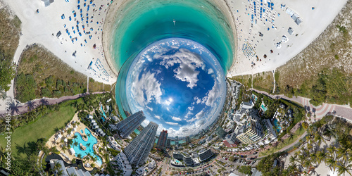 South Beach Miami Beach, Florida Aerial Little Planet view