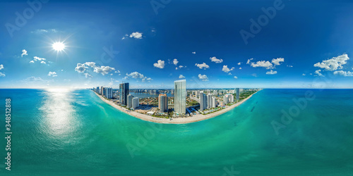 Wallpaper Mural Sunny Isles Beach Aerial 360 panorama Miami Beach Torontodigital.ca