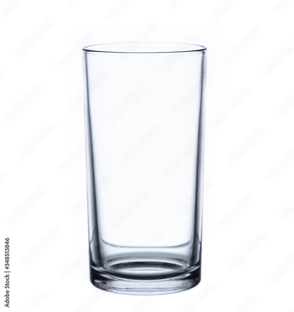 empty glass water isolated on white background empty glass water isolated on white background