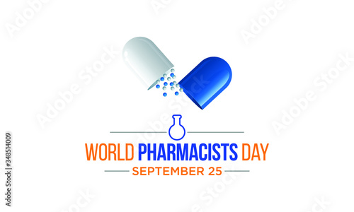 Vector illustration on the theme of World Pharmacists day observed each year on September 25th across the Globe.