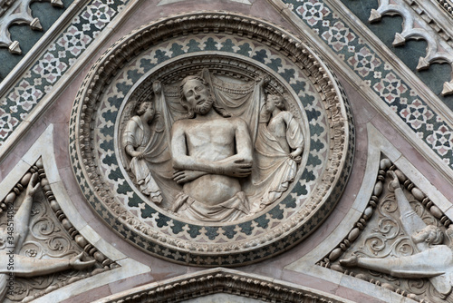 Architectural detail, Florence Cathedral of Saint Mary of the Flowers. World Heritage Site