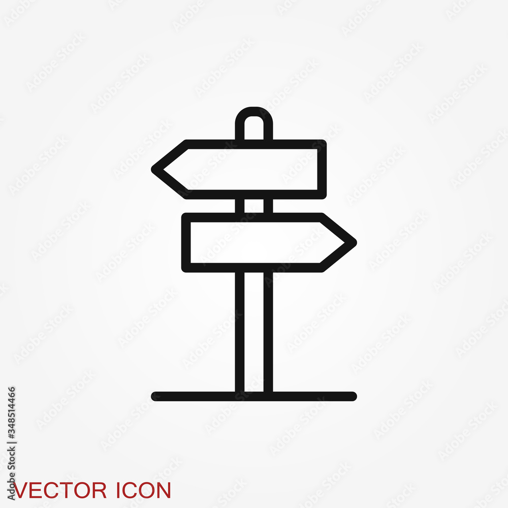 Signage icon. Signboard flat symbol. Illustration isolated on background. Signage icon. Signboard flat symbol. Illustration isolated on background.