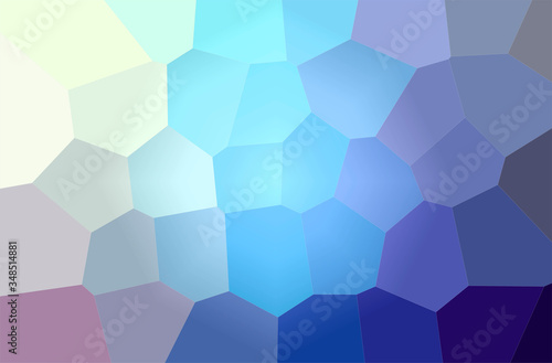 Abstract illustration of blue, purple Giant Hexagon background