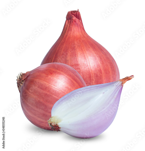Wallpaper Mural Red sliced onion isolated on white background Torontodigital.ca