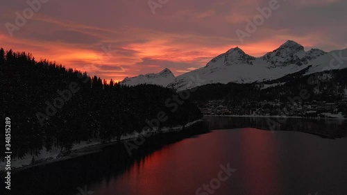 the lake of st.moritz