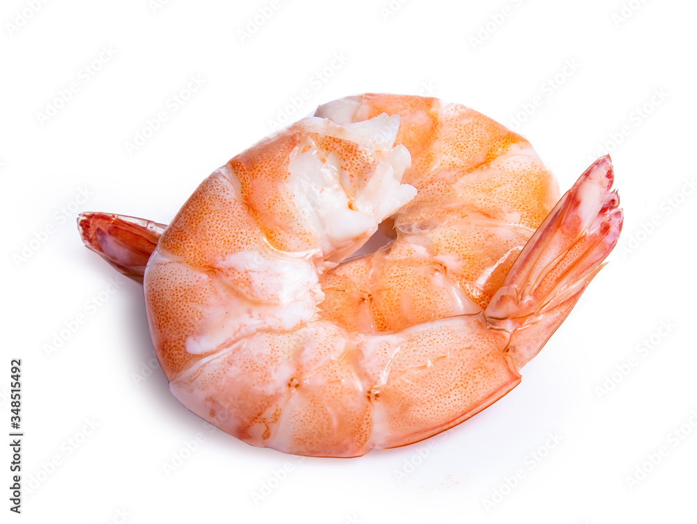 shrimp isolated on white background