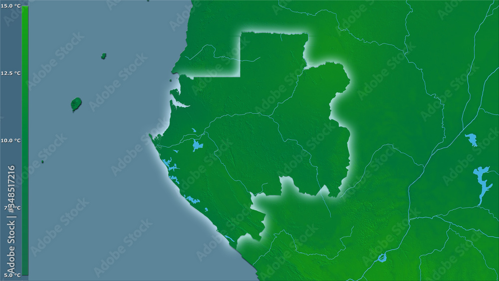 Gabon, annual range - light glow Gabon, annual range - light glow