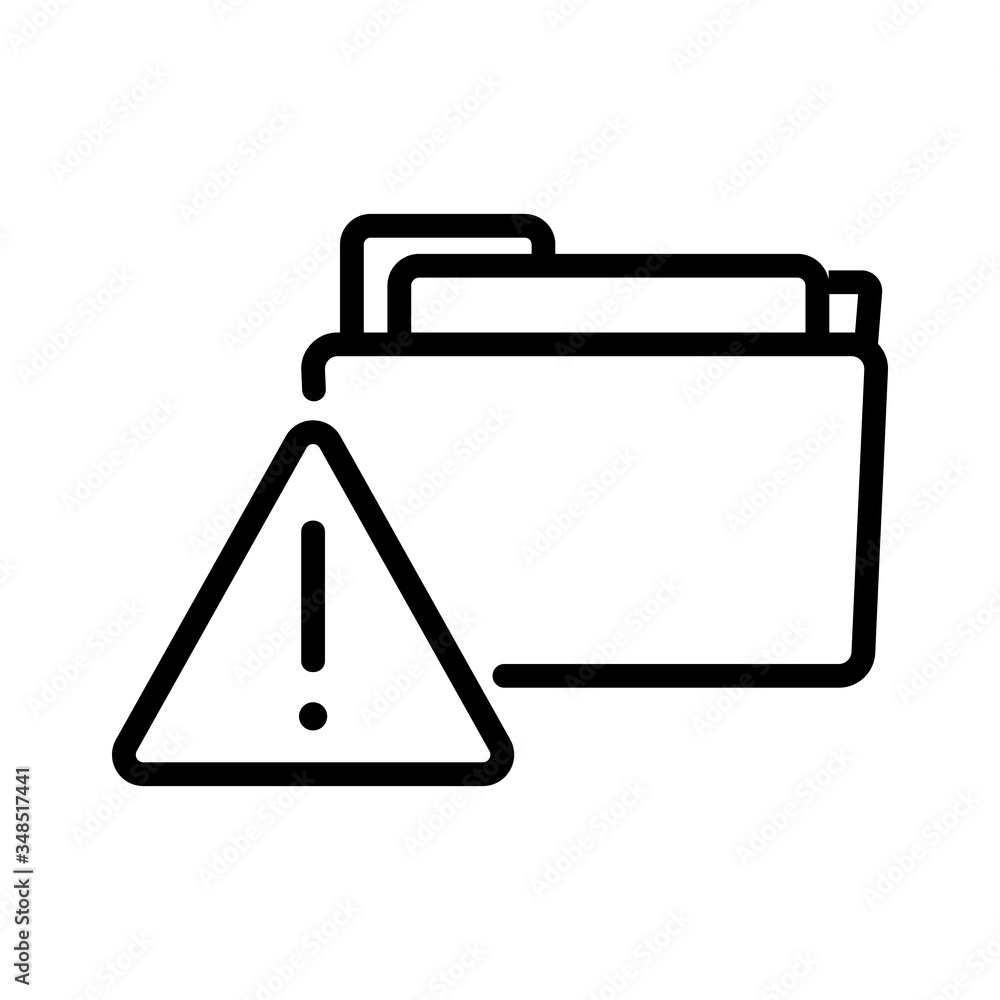 hacking information folders icon vector. hacking information folders sign. isolated contour symbol illustration hacking information folders icon vector. hacking information folders sign. isolated contour symbol illustration