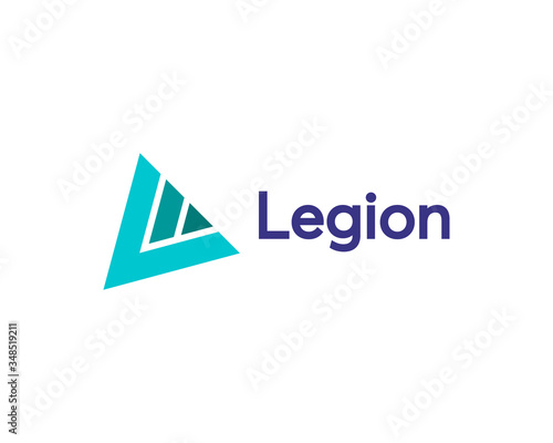 Abstract letter L logo design template. Creative triangle icon sign mark. Universal vector element logotype. Free Download Abstract letter L logo design template. Creative triangle icon sign mark. Universal vector element logotype. - GFXLoad