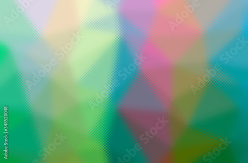 Abstract illustration of green  yellow through the tiny glass background