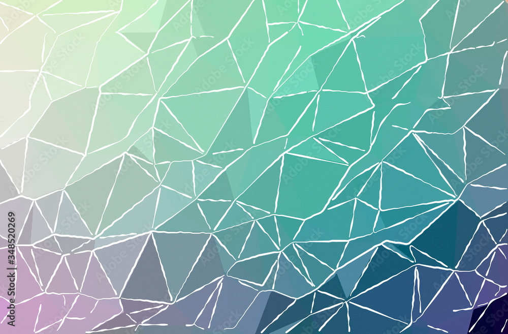 Abstract illustration of blue and green White lines paint background Abstract illustration of blue and green White lines paint background