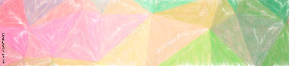Fototapeta premium Abstract illustration of green Low Coverage Pastel background