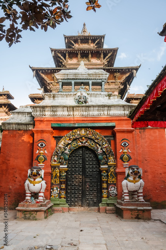 Lion gate of Taleju temple photo