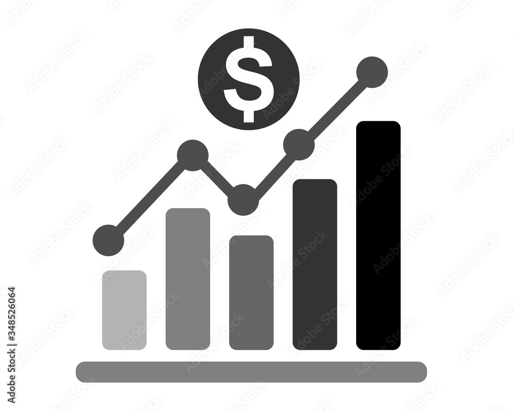 pictograph of graph icon. business growth icon. pictograph of graph icon. business growth icon.