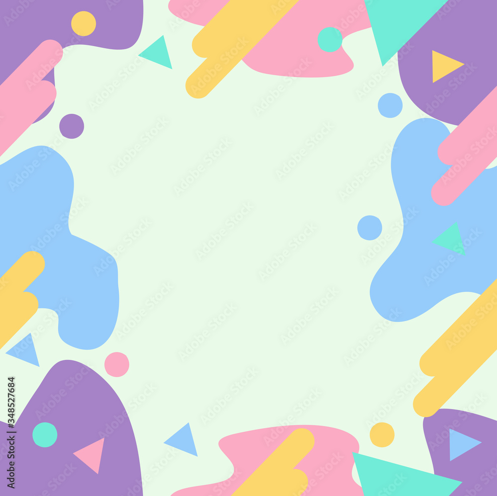 Abstract geometric style pastel colors sameless pattern Abstract geometric style pastel colors sameless pattern