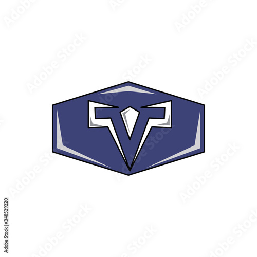 letter V creative logo for the company. vector design emblem.