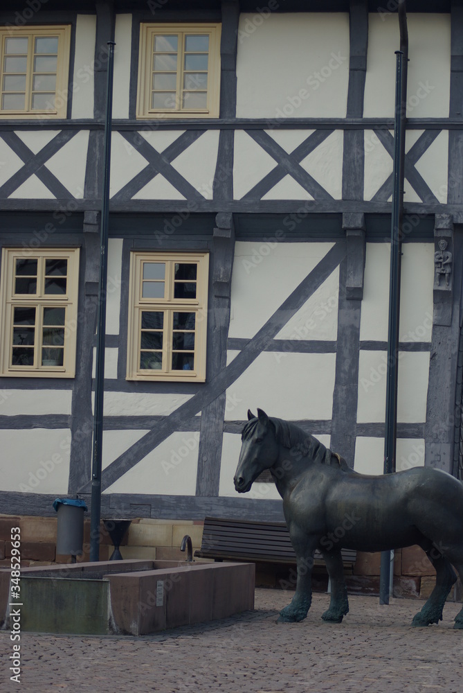 Obraz premium rathaus von zierenberg in nordhessen