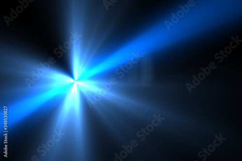 Abstract Natural Sun flare on the black background, flare light transition, effects sunlight, lens flare