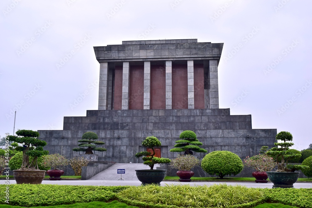 Back side of Ho Chi Minh Mausoleum.